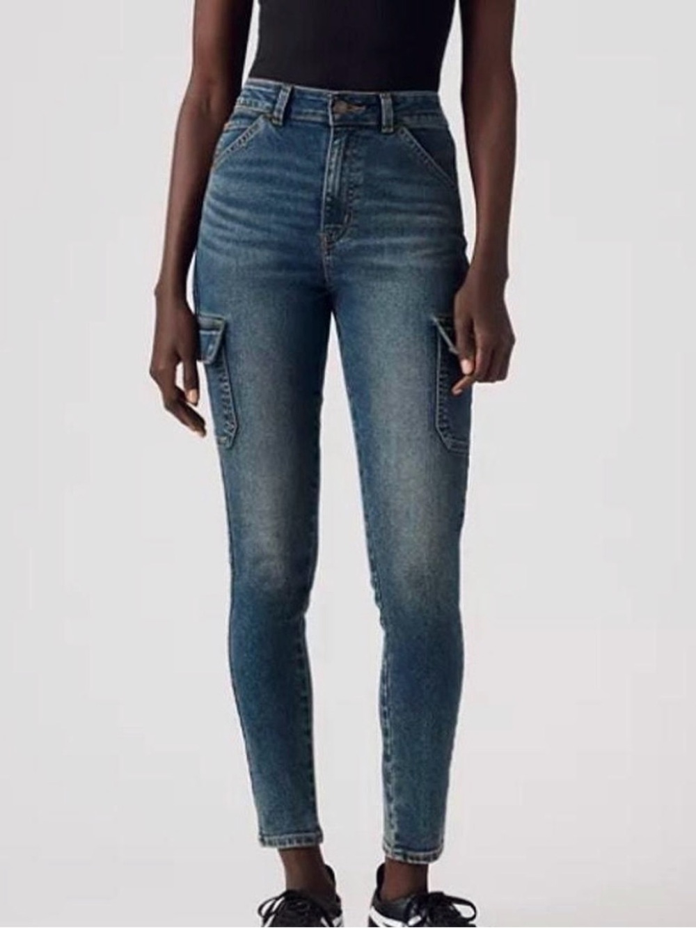 Levi’s 721 High Rise Cargo Skinny Jeans With Stretch Size 28